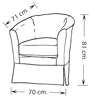 Zimmersessel Claudia