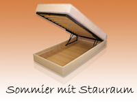 Bett mit Stauraum